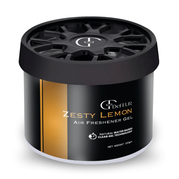 zesty lemon car gel freshener by defeur