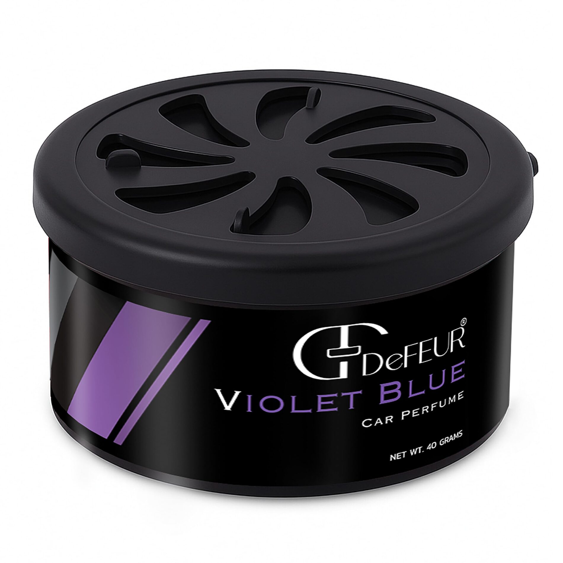 Defeur Violet Blue Fiber Car Freshener – Floral Car Perfume for Dashboard