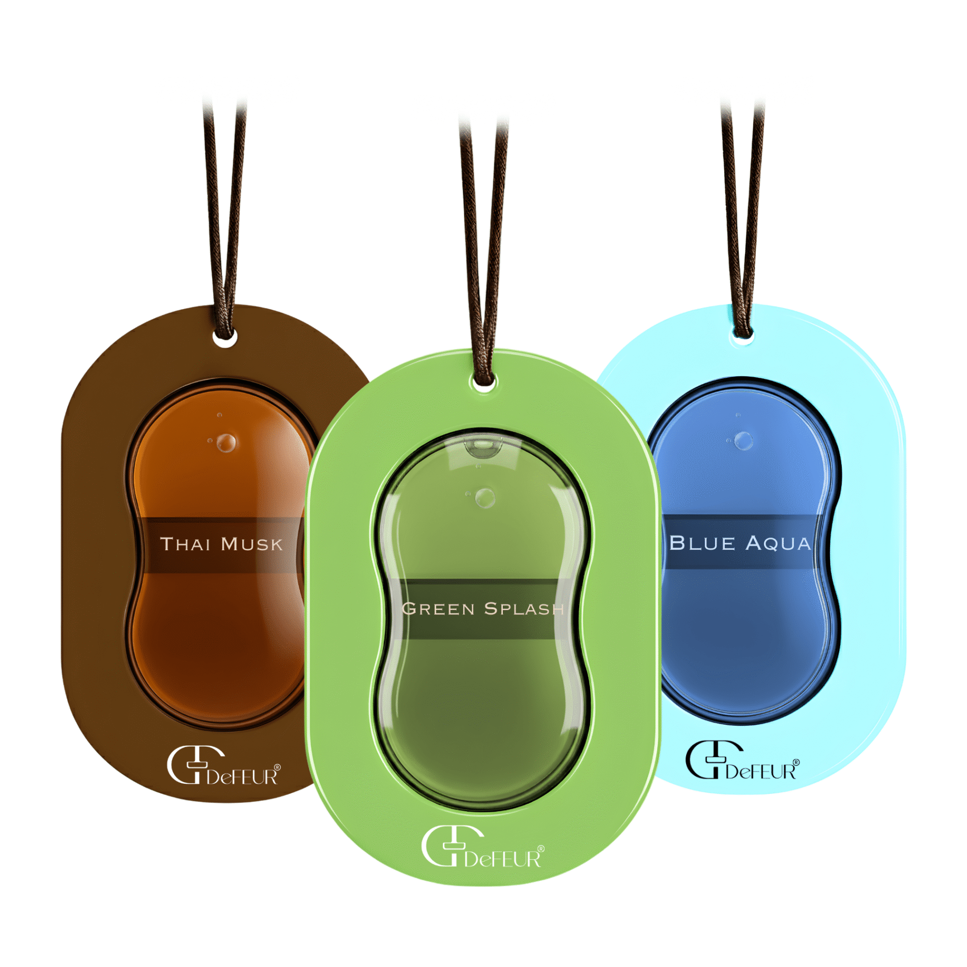 Defeur Lumi Hanging Car Perfume Combo Pack of 3